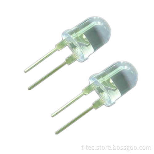 ROHS Certified T1 3/4 Inch Green Dip LED - 5mm, 500nm to 550nm Series
